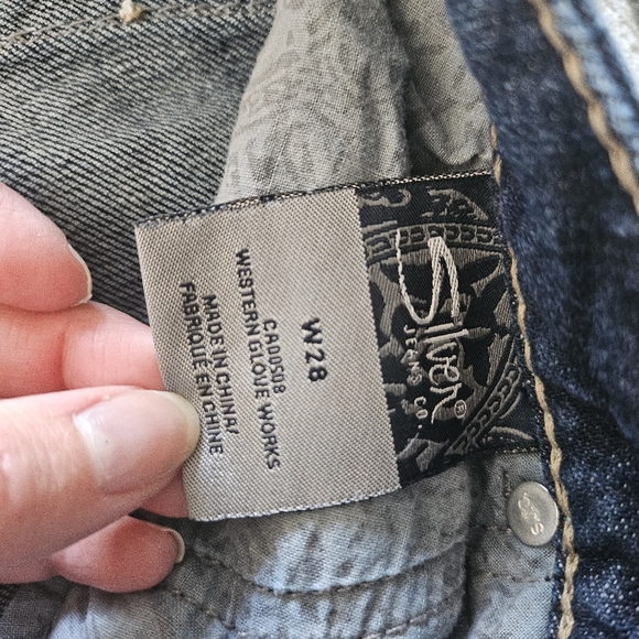 Silver cropped jeans - Picture 4 of 4